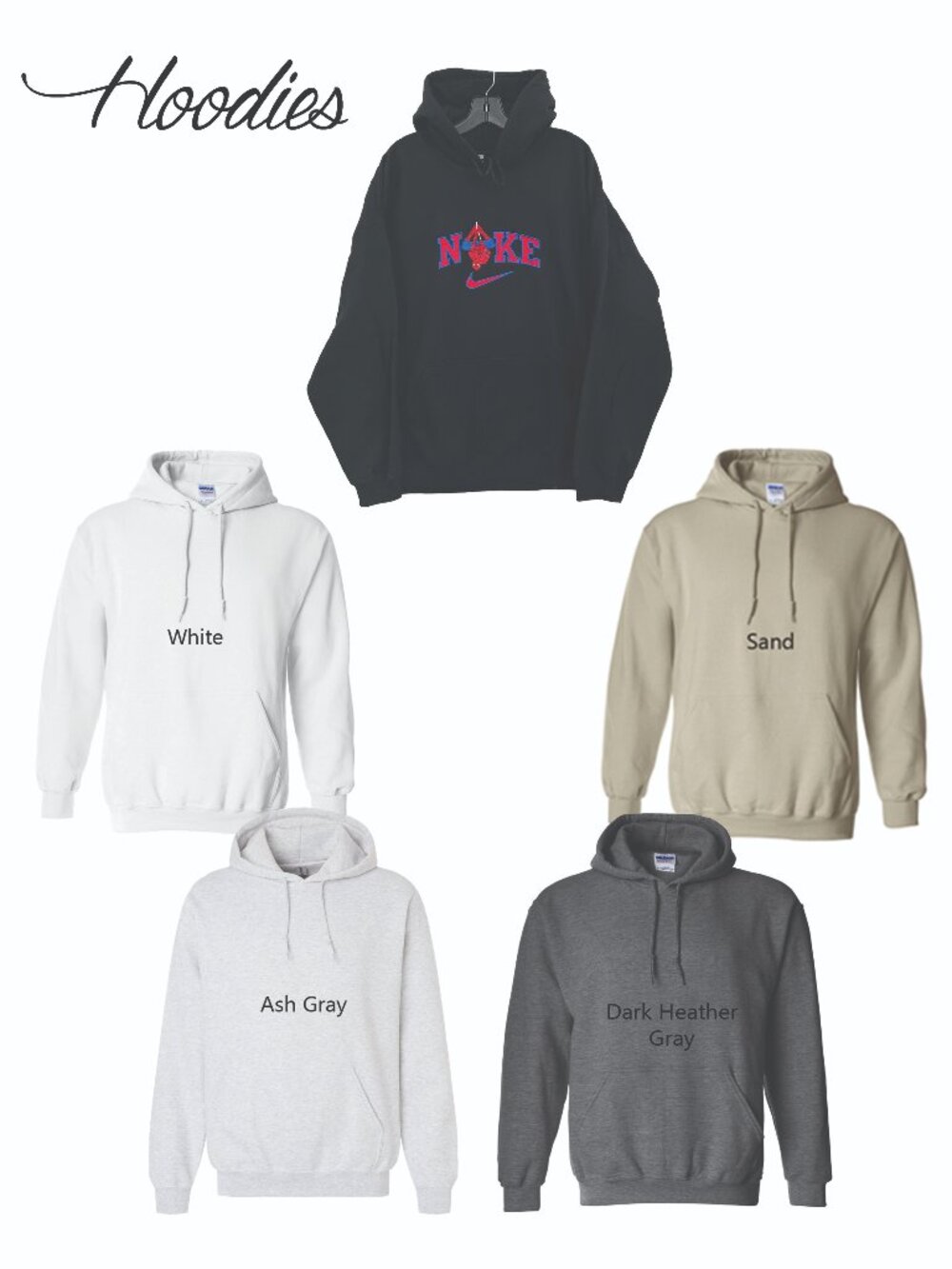 REQUEST 3XL HOODIE Custom Embroidered Sweatshirt Adult Unisex